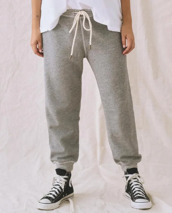 Bottoms Women039s The Great The Cropped Sweatpant Varsity Grey