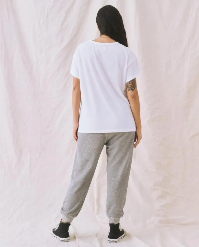 Bottoms Women039s The Great The Cropped Sweatpant Varsity Grey