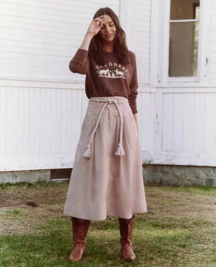Bottoms Women039s The Great The Field Skirt Heirloom Pink