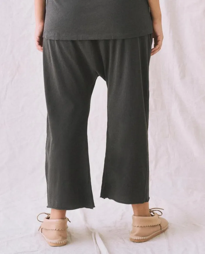 Bottoms Women039s The Great The Jersey Crop Washed Black