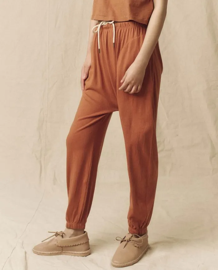Bottoms Women039s The Great The Jersey Jogger Pant Canyon