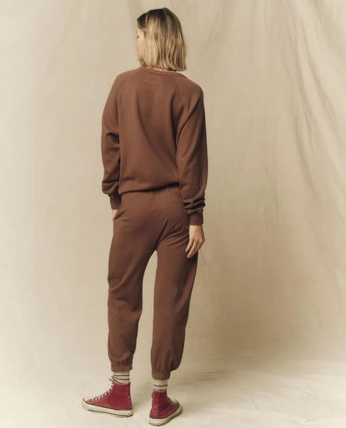 Bottoms Women039s The Great The Jersey Jogger Pant Hickory