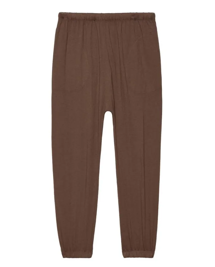 Bottoms Women039s The Great The Jersey Jogger Pant Hickory