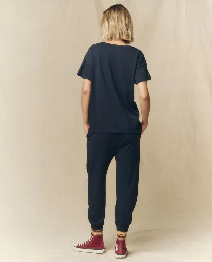 Bottoms Women039s The Great The Jersey Jogger Pant True Navy