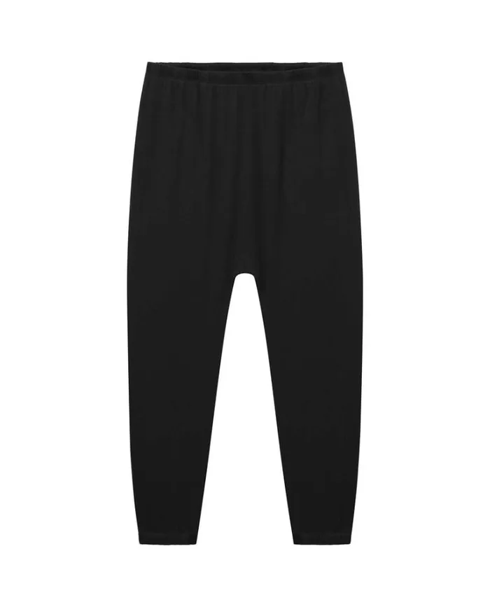 Bottoms Women039s The Great The Jersey Jogger Pant Washed Black
