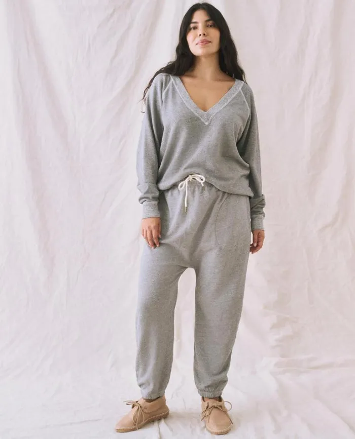 Bottoms Women039s The Great The Jogger Sweatpant Varsity Grey