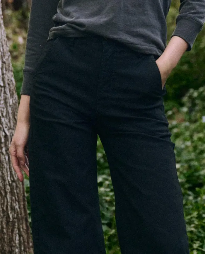 Bottoms Women039s The Great The Painter Pant Almost Black