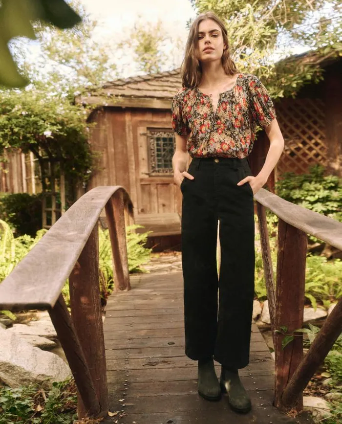 Bottoms Women039s The Great The Painter Pant Almost Black