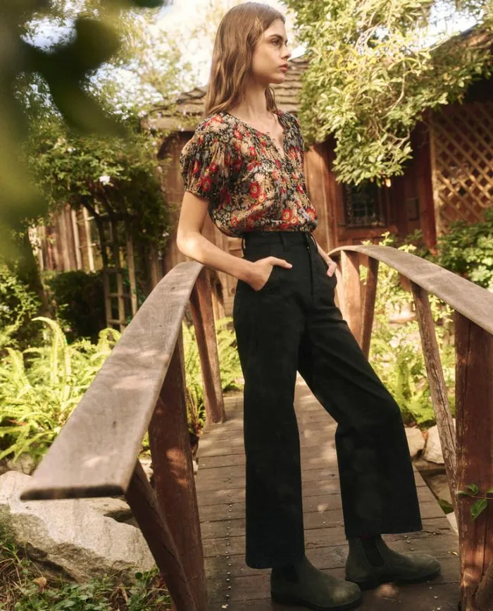 Bottoms Women039s The Great The Painter Pant Almost Black