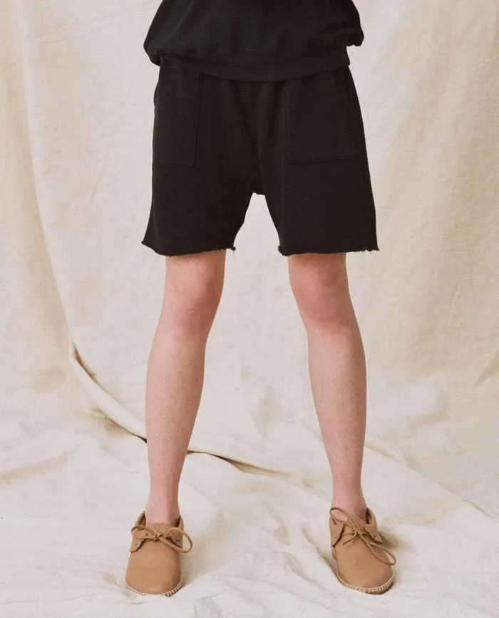 Bottoms Women039s The Great The Patch Pocket Sweat Short Almost Black