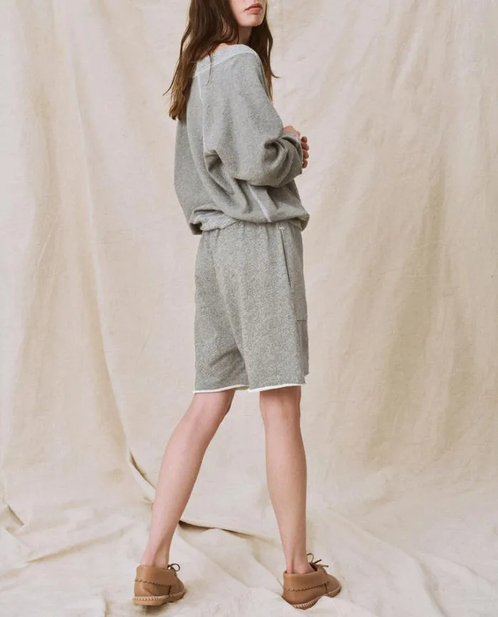 Bottoms Women039s The Great The Patch Pocket Sweat Short Varsity Grey