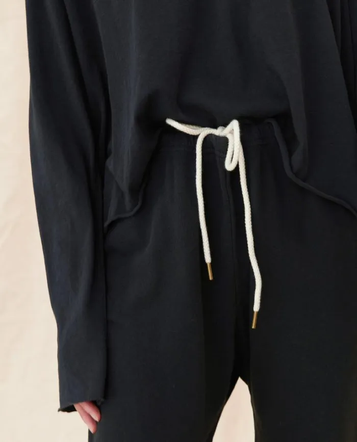 Bottoms Women039s The Great The Stadium Sweatpant Almost Black
