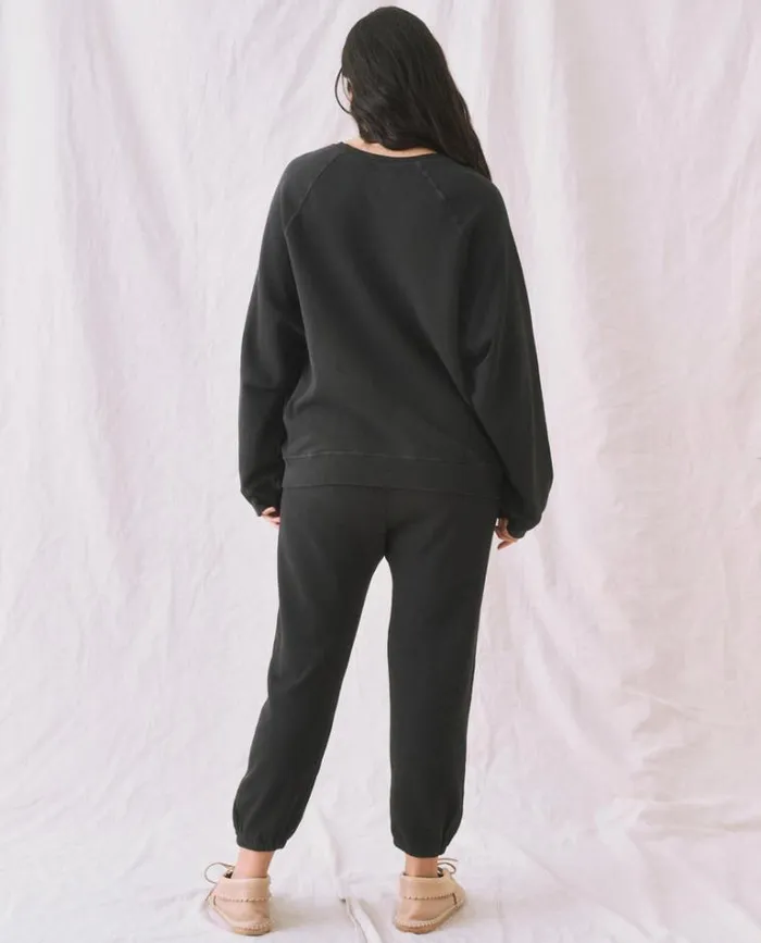 Bottoms Women039s The Great The Stadium Sweatpant Almost Black