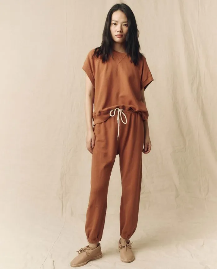Bottoms Women039s The Great The Stadium Sweatpant Canyon