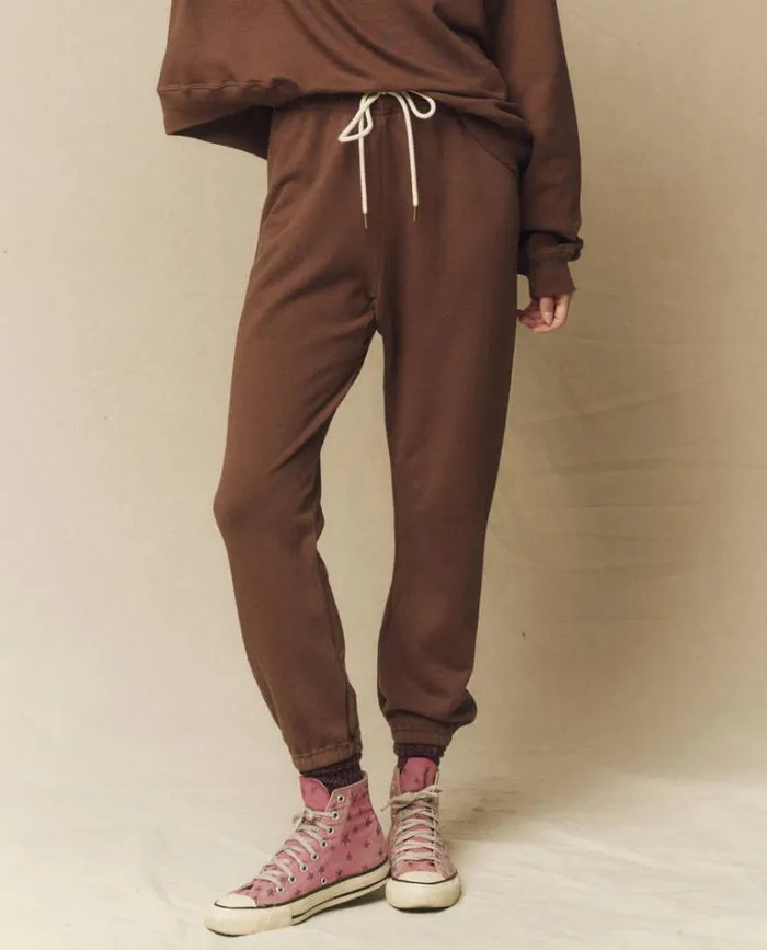 Bottoms Women039s The Great The Stadium Sweatpant Hickory