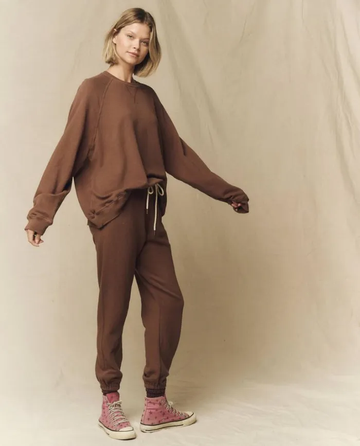 Bottoms Women039s The Great The Stadium Sweatpant Hickory