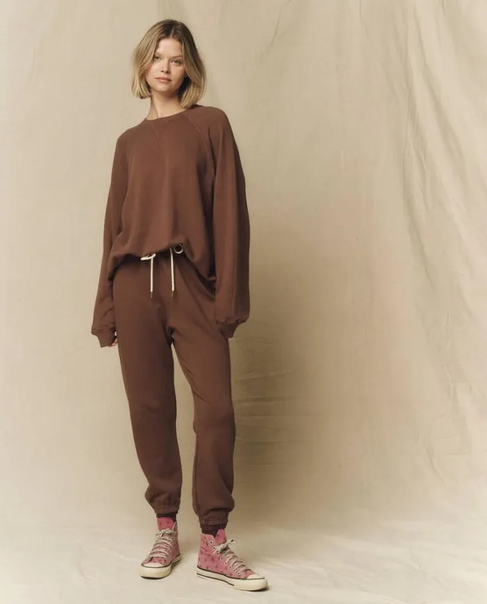 Bottoms Women039s The Great The Stadium Sweatpant Hickory