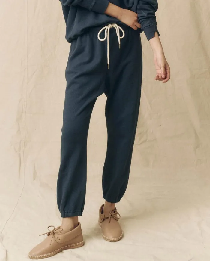 Bottoms Women039s The Great The Stadium Sweatpant Nautical Navy