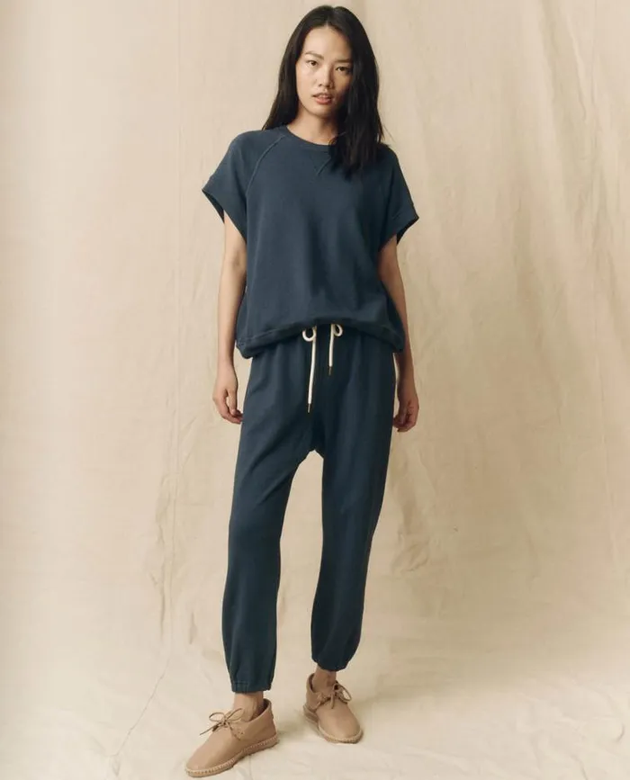 Bottoms Women039s The Great The Stadium Sweatpant Nautical Navy