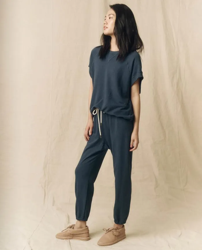 Bottoms Women039s The Great The Stadium Sweatpant Nautical Navy