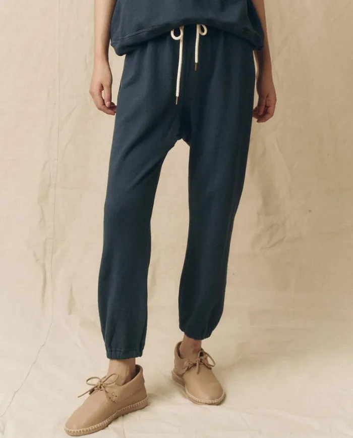 Bottoms Women039s The Great The Stadium Sweatpant Nautical Navy