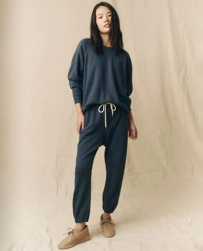 Bottoms Women039s The Great The Stadium Sweatpant Nautical Navy
