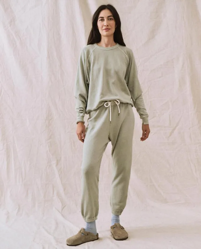 Bottoms Women039s The Great The Stadium Sweatpant Seafoam