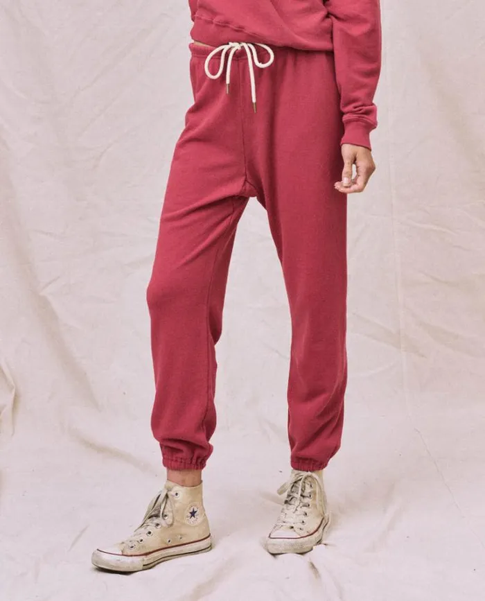 Bottoms Women039s The Great The Stadium Sweatpant Sweet Plum