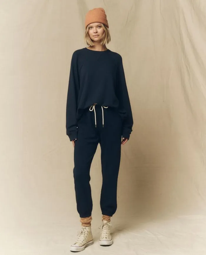 Bottoms Women039s The Great The Stadium Sweatpant True Navy
