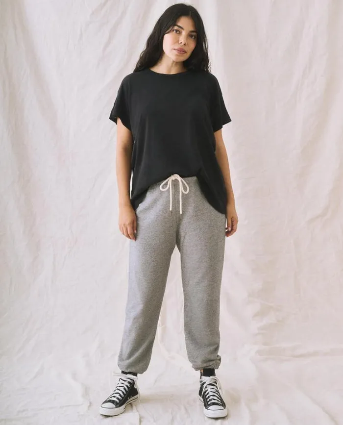 Bottoms Women039s The Great The Stadium Sweatpant Varsity Grey