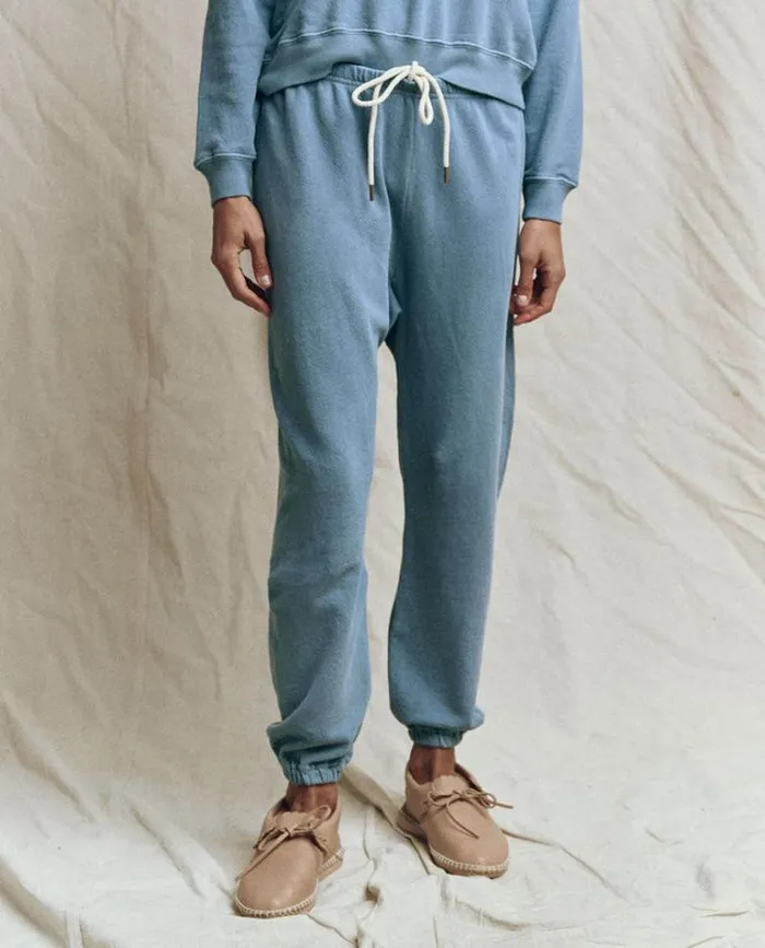 Bottoms Women039s The Great The Stadium Sweatpant Vintage Cornflower