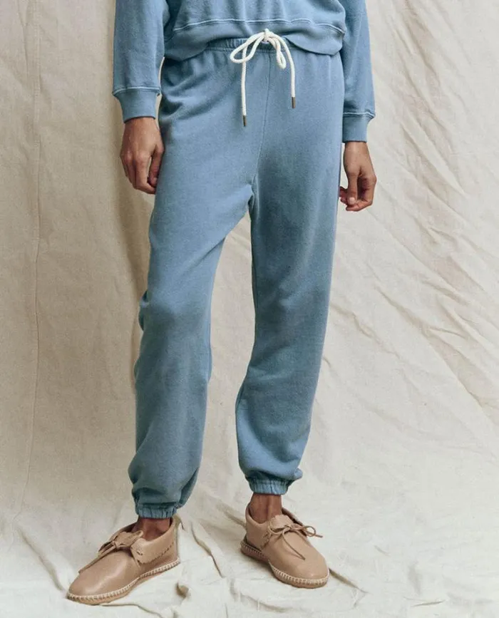 Bottoms Women039s The Great The Stadium Sweatpant Vintage Cornflower