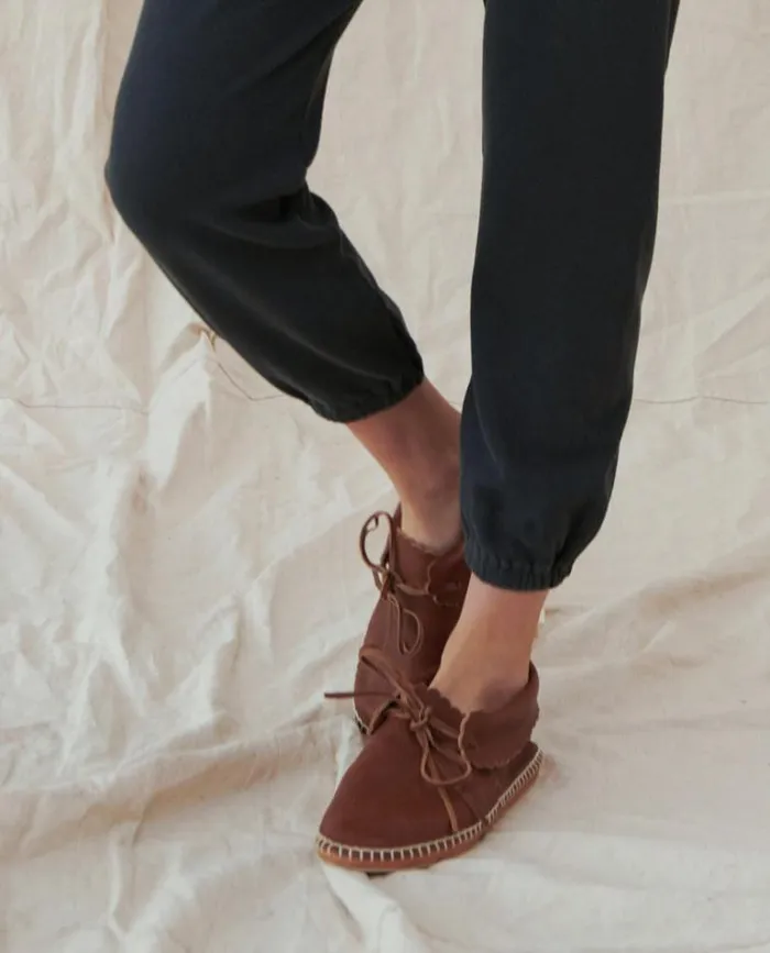 Bottoms Women039s The Great The Stadium Sweatpant Washed Black
