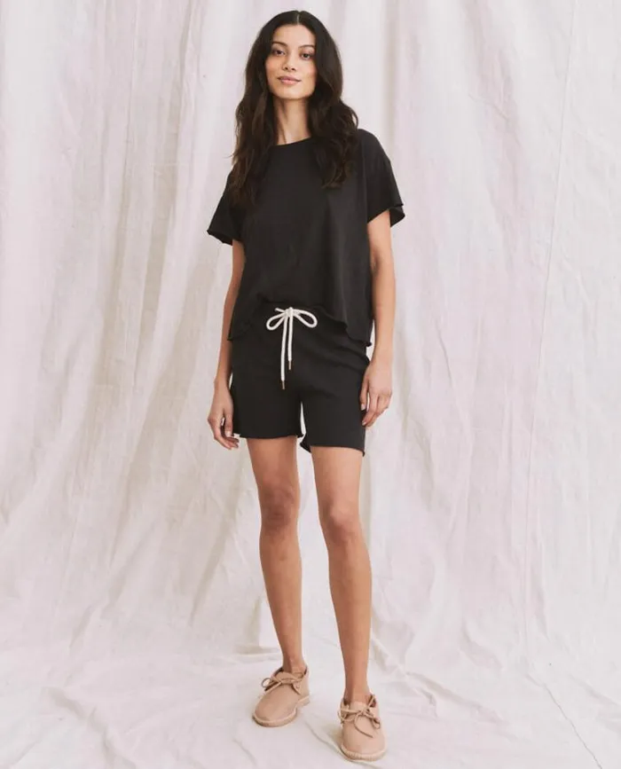 Bottoms Women039s The Great The Sweat Short Almost Black