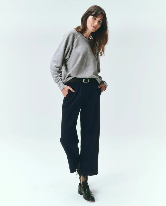 Bottoms Women039s The Great The Tradesman Pant Navy Pin Stripe