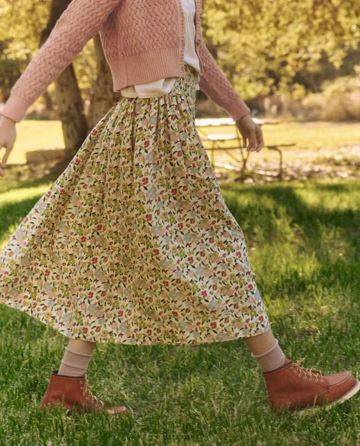 Bottoms Women039s The Great The Viola Skirt Floating Petals Floral