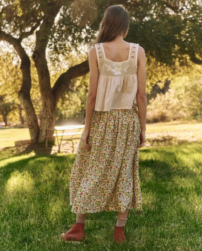 Bottoms Women039s The Great The Viola Skirt Floating Petals Floral