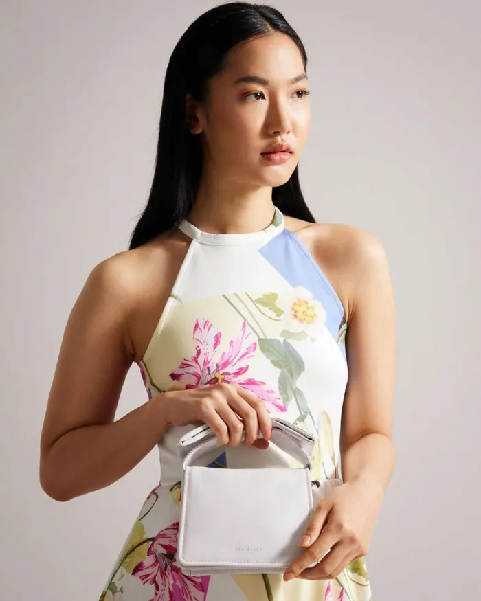 Bow Detail Mini Cross Body Bag White Women Ted Baker Bags