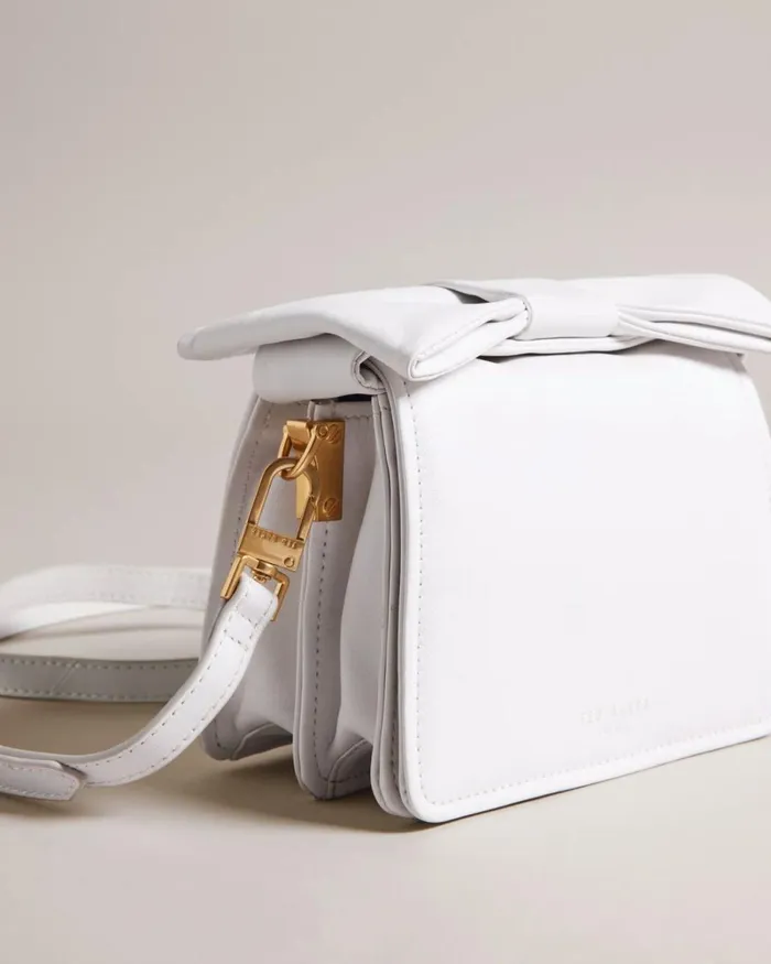 Bow Detail Mini Cross Body Bag White Women Ted Baker Bags