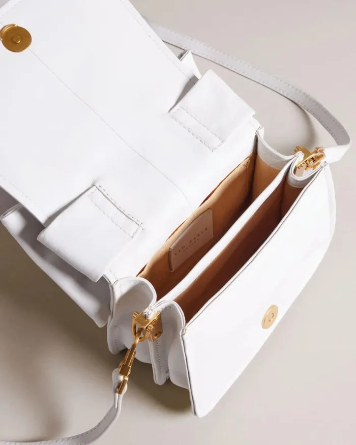 Bow Detail Mini Cross Body Bag White Women Ted Baker Bags