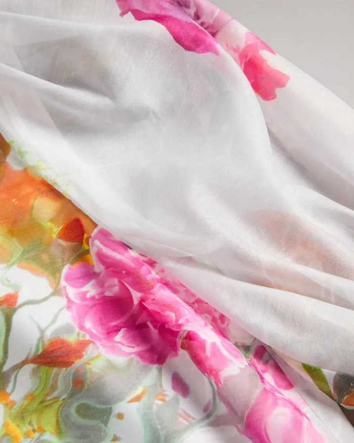 Boxy Cropped Top With Puff Sleeve White Women Ted Baker Clothing Boxy Cropped Top With Puff Sleeve White Women Ted Baker Clothing
