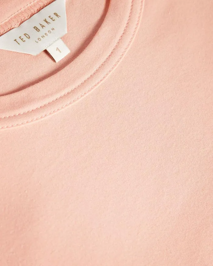Branded Foil Cotton Tshirt Dusky Pink Women Ted Baker Tops and TShirts Branded Foil Cotton Tshirt Dusky Pink Women Ted Baker Tops and TShirts
