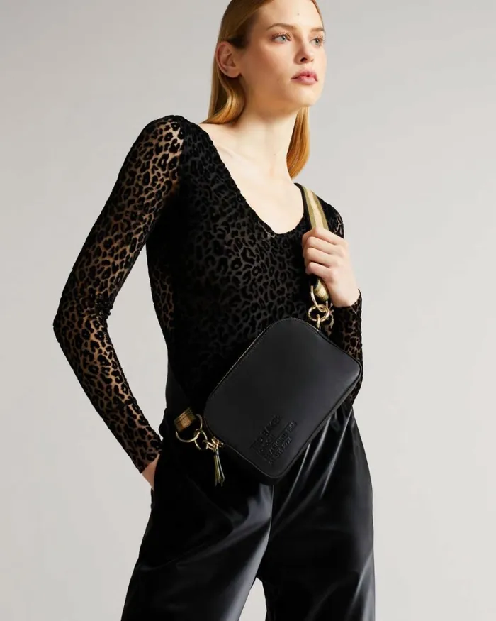 Branded Webbing Camera Bag Black Women Ted Baker Bags