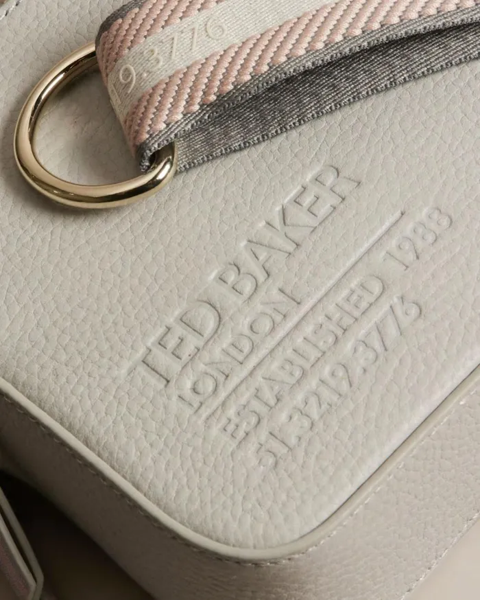 Branded Webbing Camera Bag Light Gray Women Ted Baker Bags