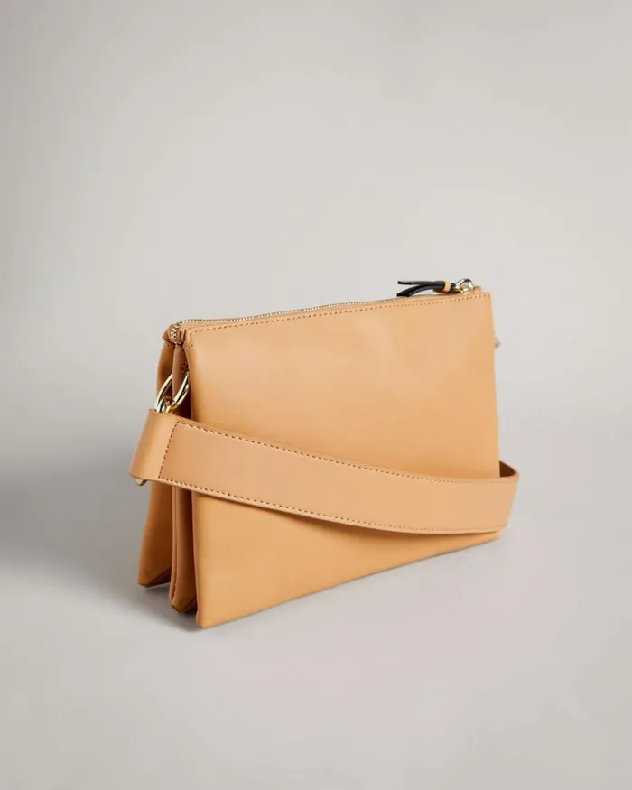 Branded Webbing Cross Body Camel Women Ted Baker Bags