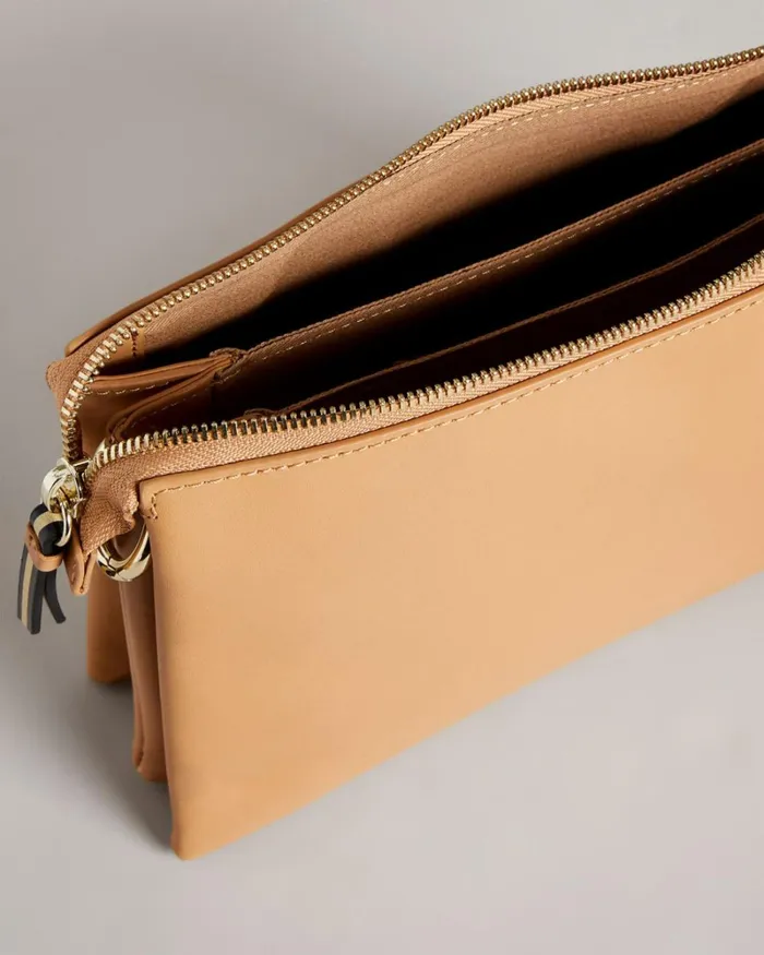 Branded Webbing Cross Body Camel Women Ted Baker Bags