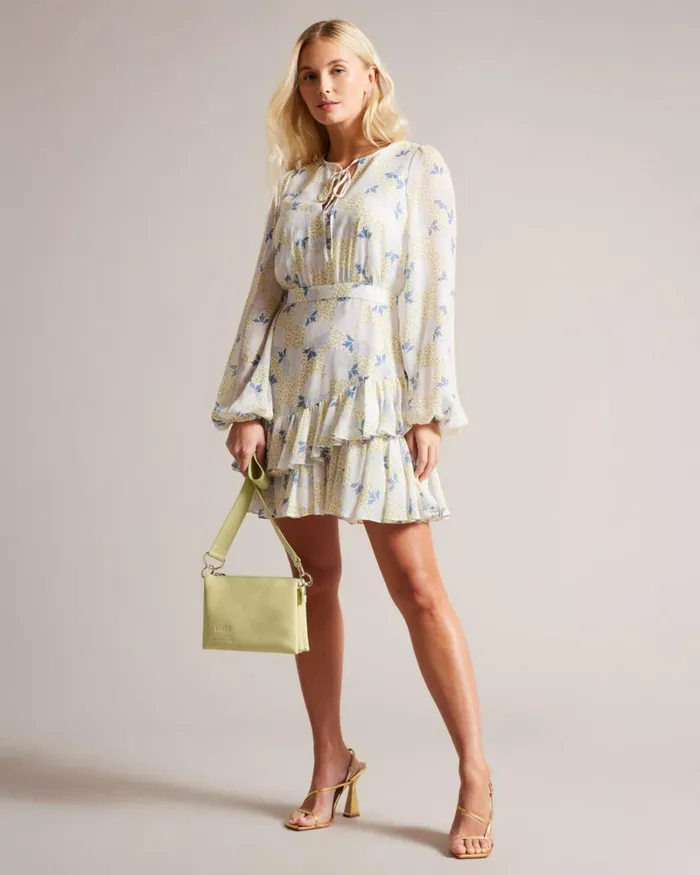 Branded Webbing Cross Body Pale Green Women Ted Baker Bags