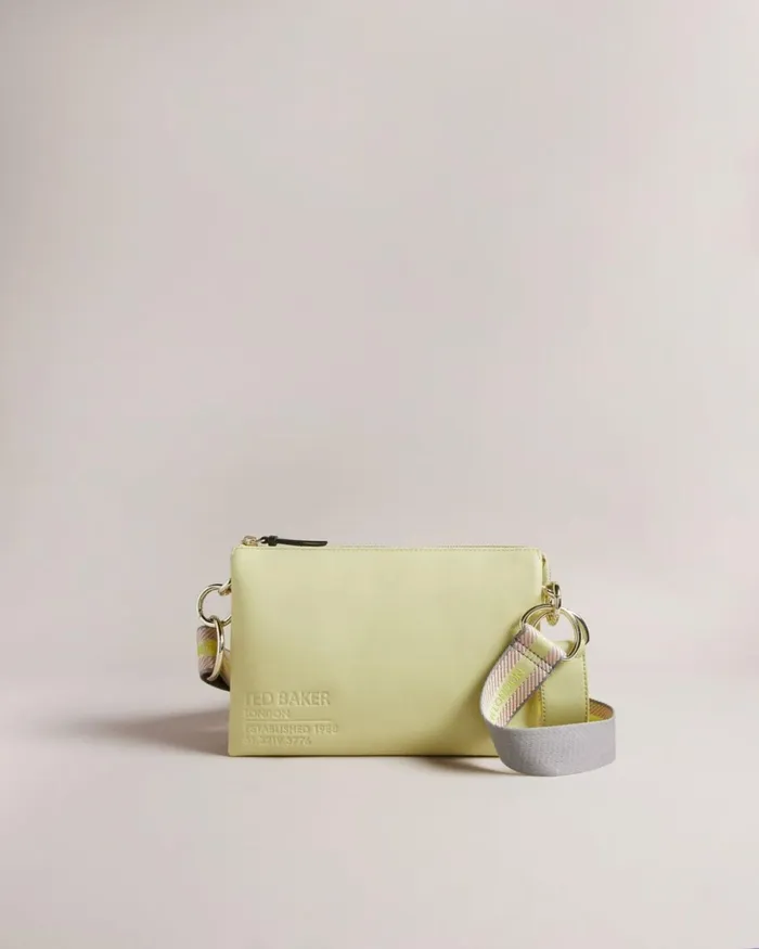 Branded Webbing Cross Body Pale Green Women Ted Baker Bags