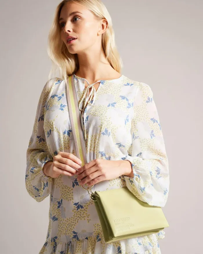 Branded Webbing Cross Body Pale Green Women Ted Baker Bags