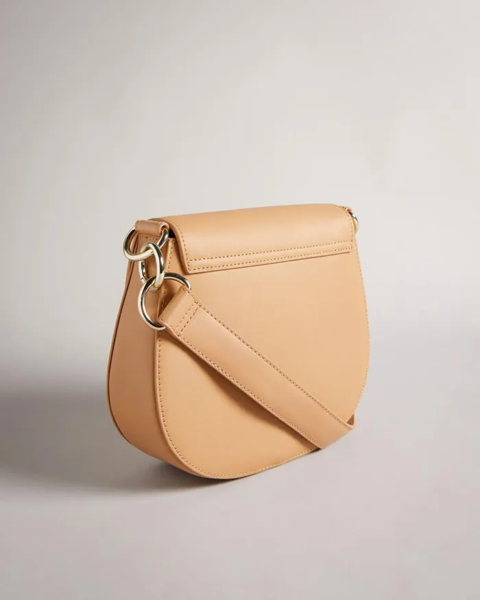 Branded Webbing Satchel Cross Body Bag Camel Women Ted Baker Bags